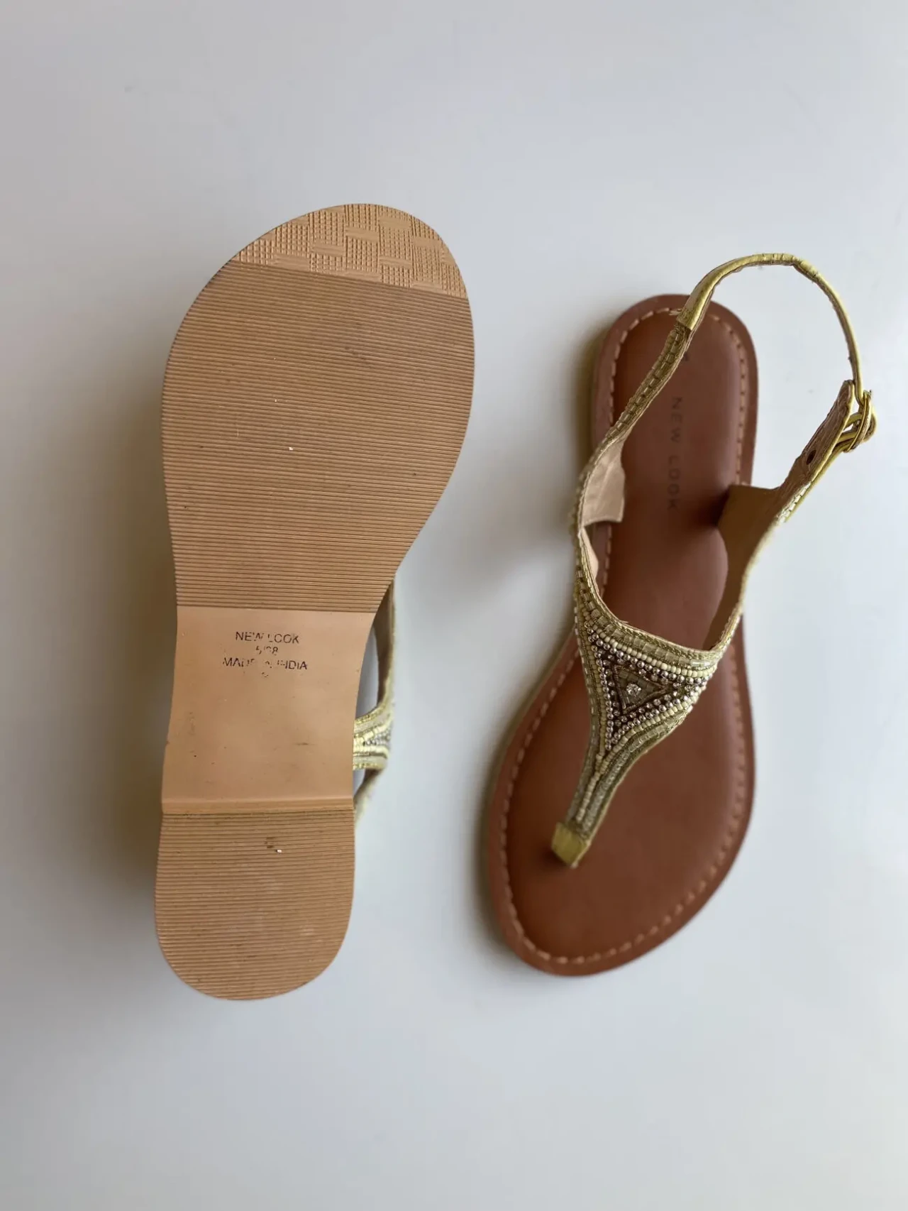 Жіночі шкіряні босоніжки New Look, 38 розмір 7