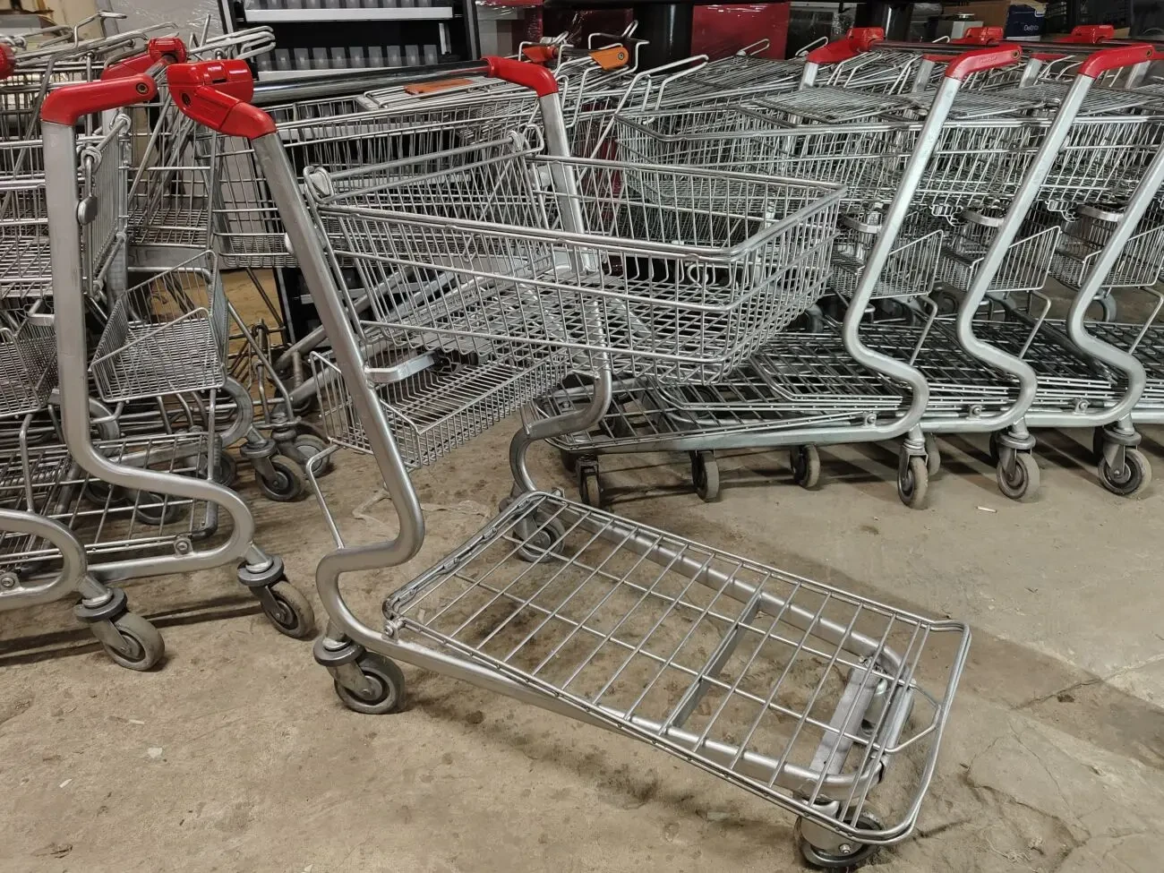 Візок для складу бу,тележка вантажна бу, тележка з піддоном бу, 4