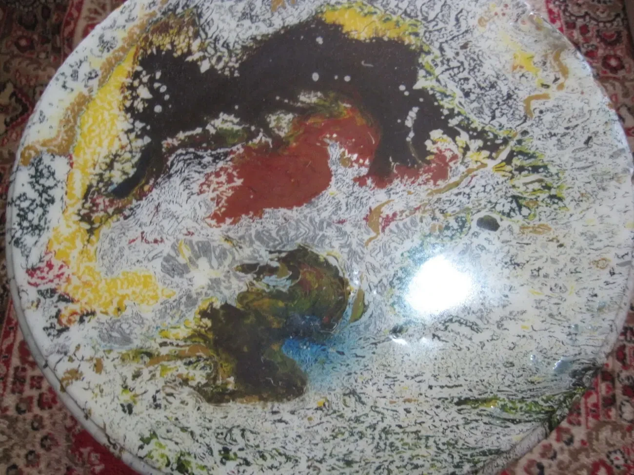 новинка -стол -картина- абстракция-флюизм