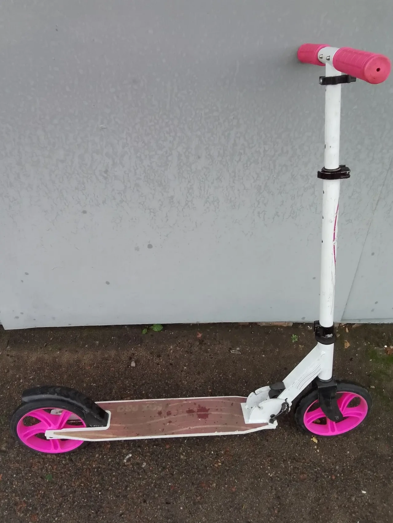 Самокат двоколісний дорослий, колеса великі 20см