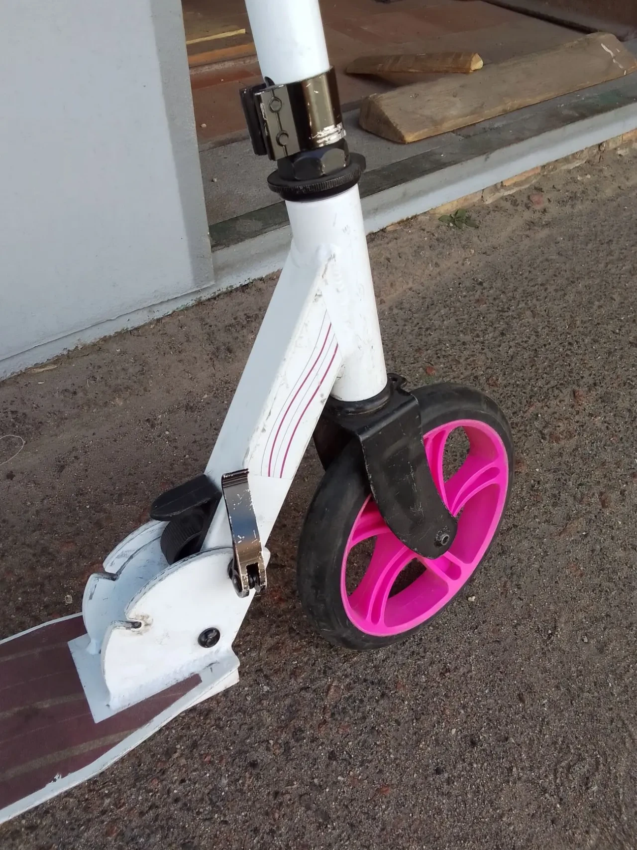 Самокат двоколісний дорослий, колеса великі 20см 10