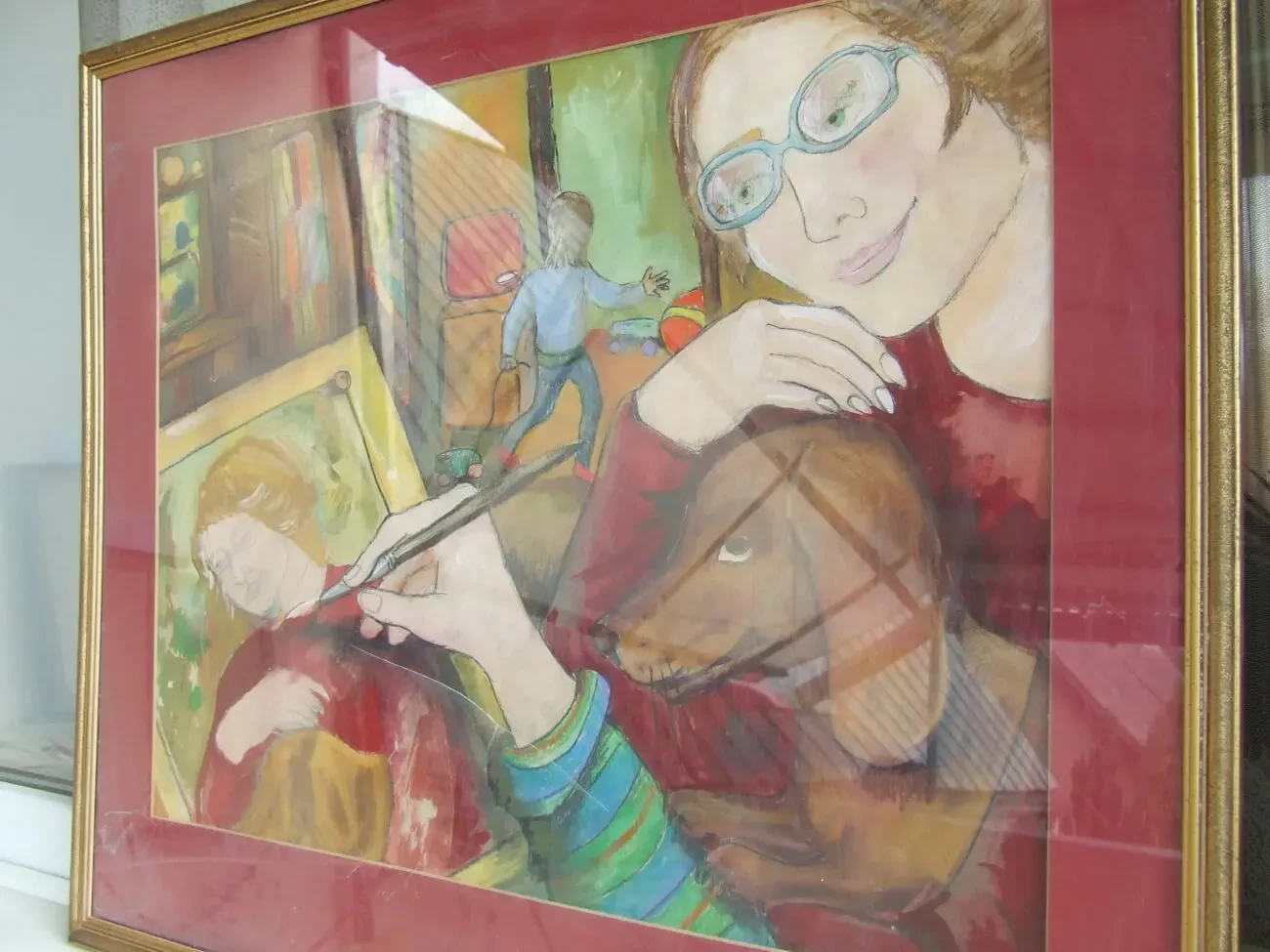 Киевская школа. КДМА Тихая Ганна раз. 70 х 60 см. к.м. 2006 гг. 6