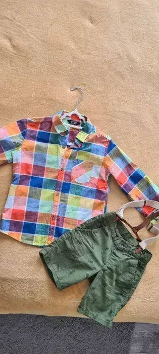 Комплект на хлопчика, шорти дитячі, підтяжки, сорочка дитяча 5