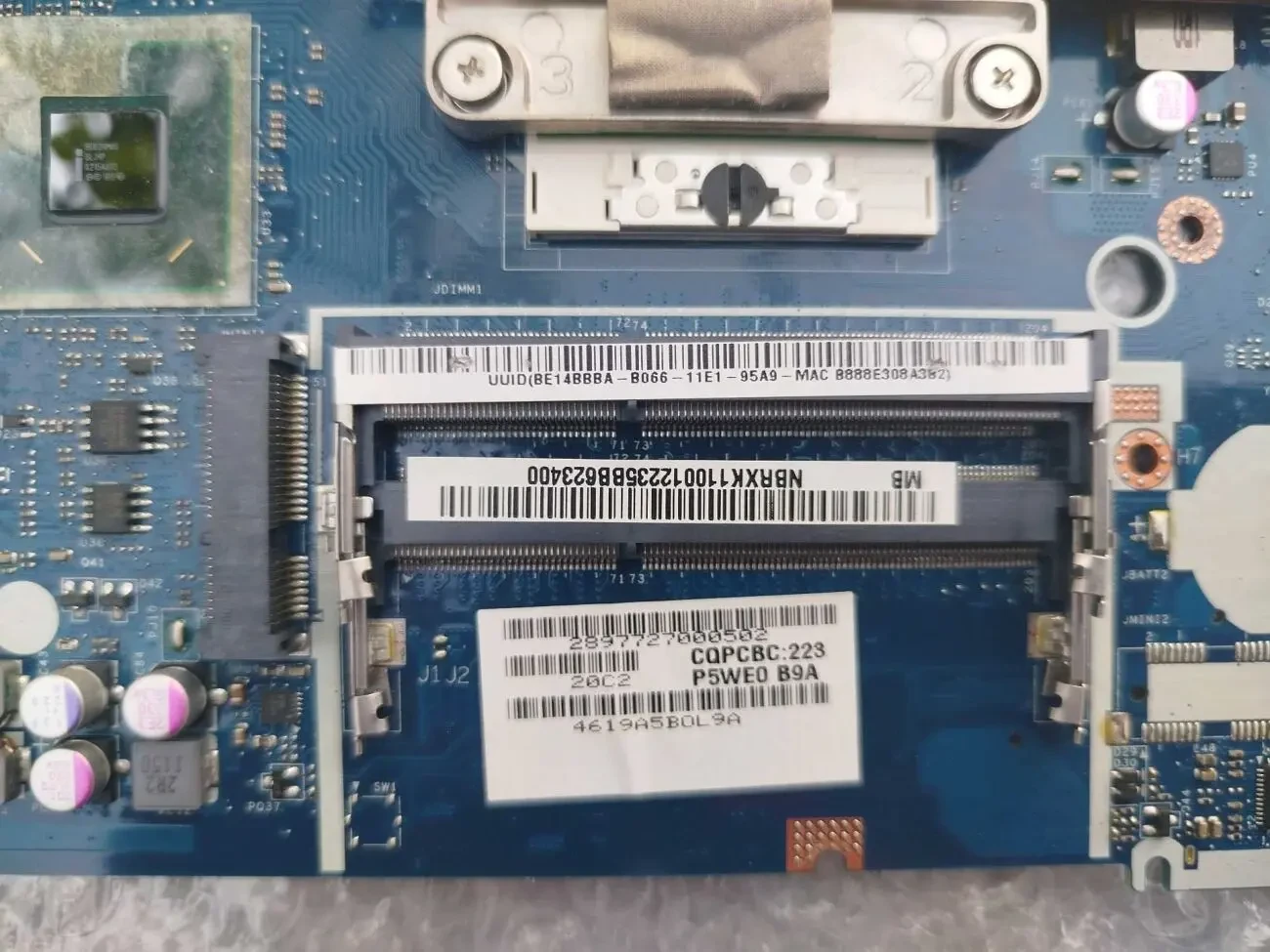 материнська плата P5WE0, LA-6901P, rev:2.0 5