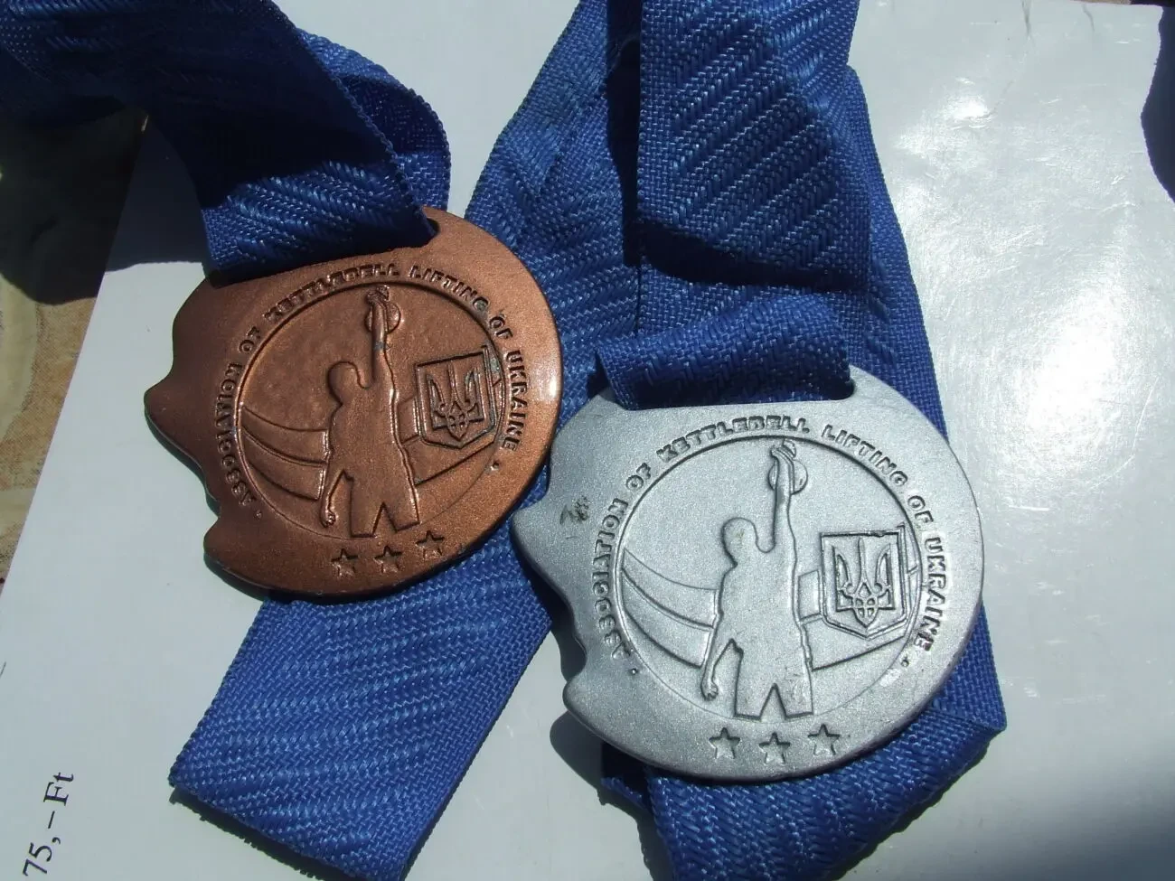 Медаль бронзовая м серебро вес 133 гр диаметр 7 см. наг. 2005 г.. лиф 2