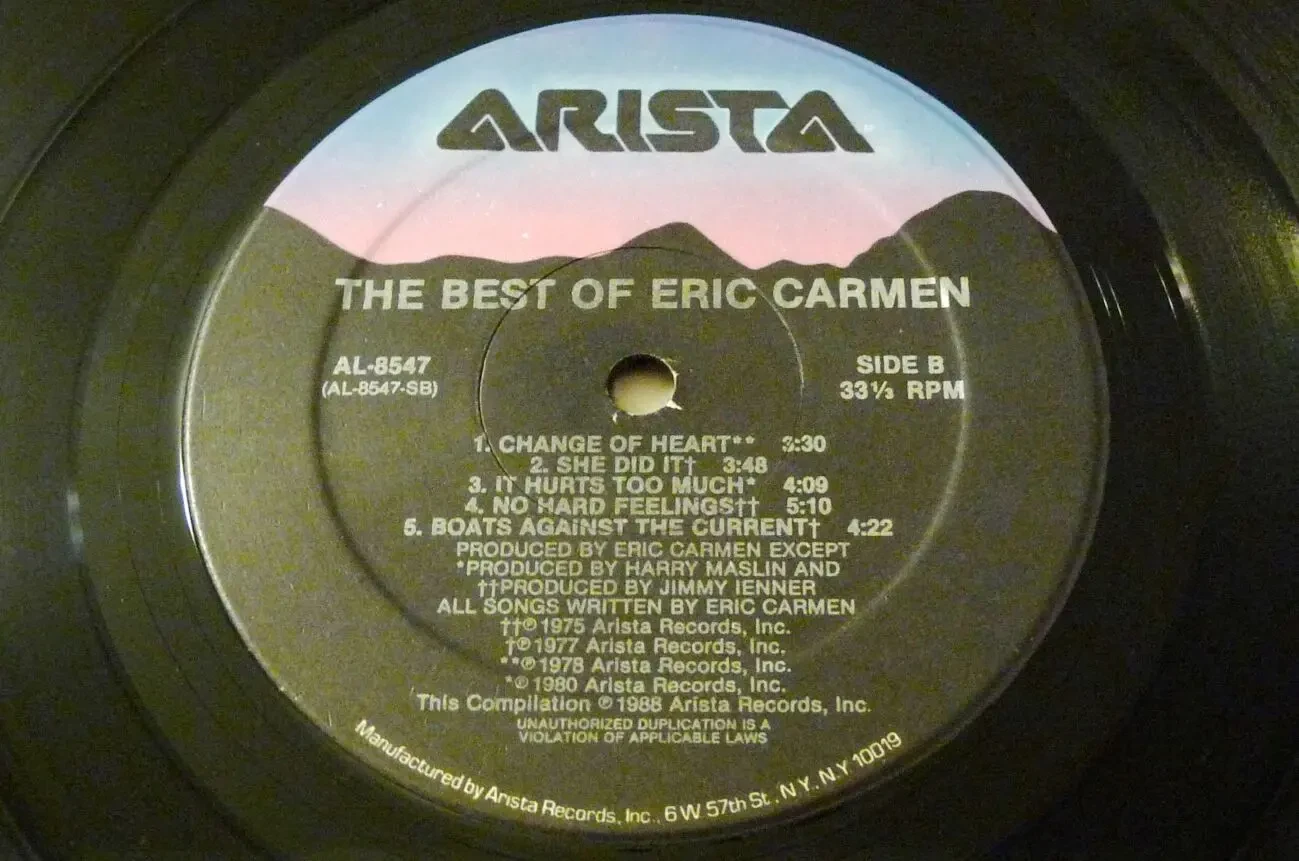 Виниловая пластинка - RARE (ERIC CARMEN 1988 The Best Of Eric Carmen) 10