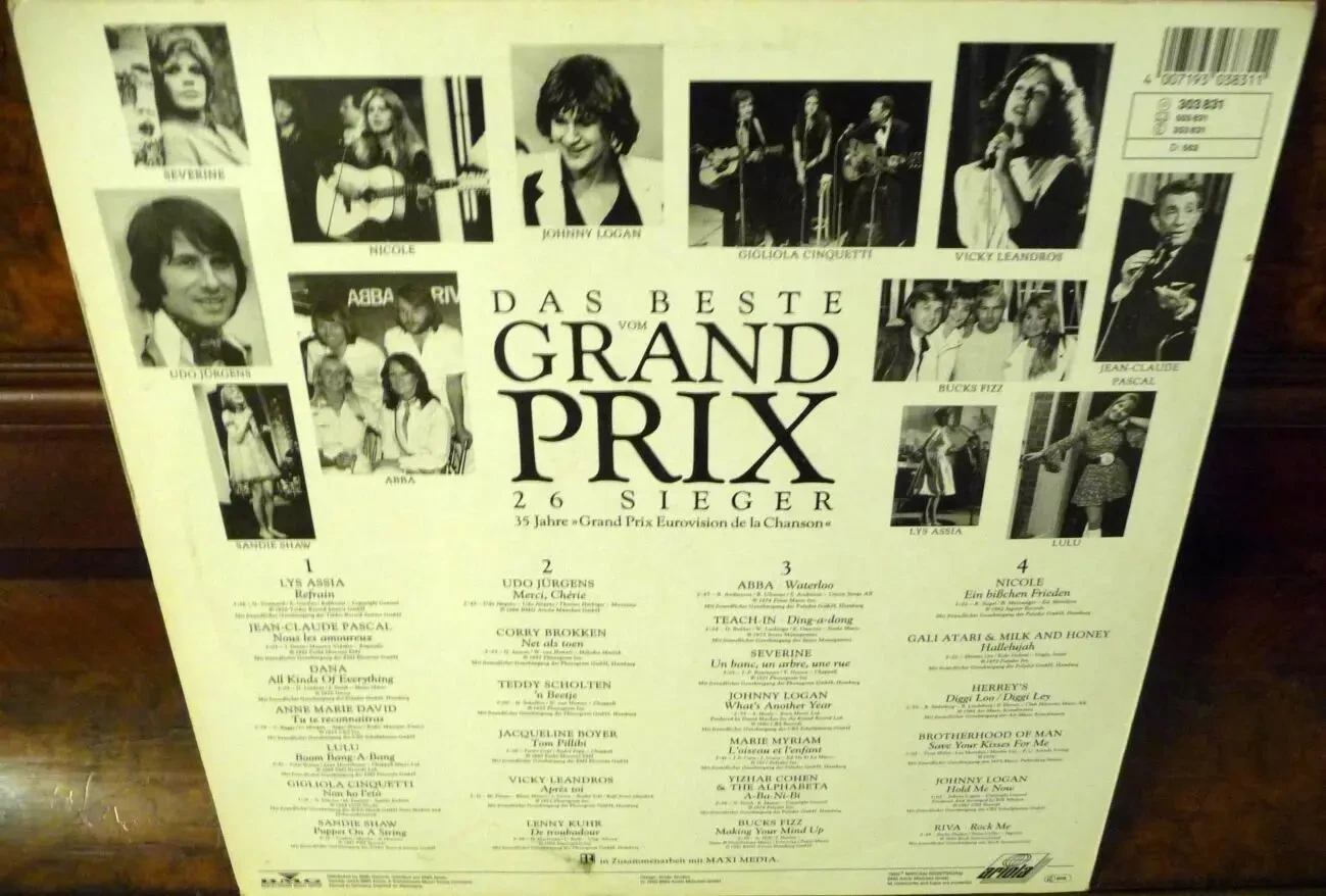 Виниловые пласт (DAS BESTE VOM GRAND PRIX 26 SINGER- 35 JAHRE)//(2LP) 3