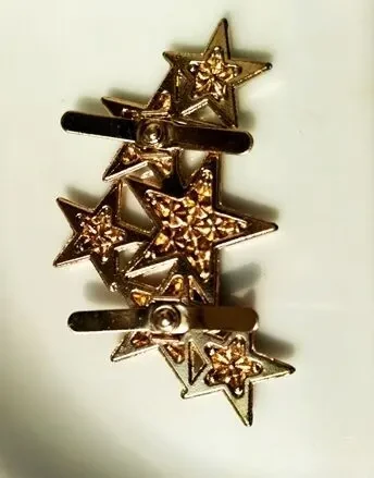 Брошка декоративное украшение 6 звезд камни стразы 4