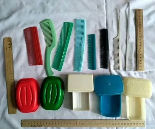 Расческа Расчески разной формы, цвета, Мыльницы, подставки 7