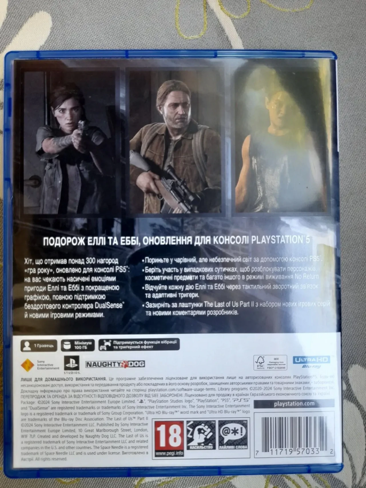 Игра The Lost of us 2 Ремастер Одни из нас 2 ПС 5 фантастика 4