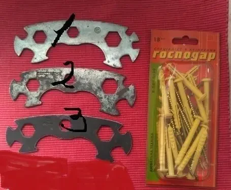 Инструмент крепление дюбель шуруп 18 шт., Ремонтные ключи.Магнитные за 6