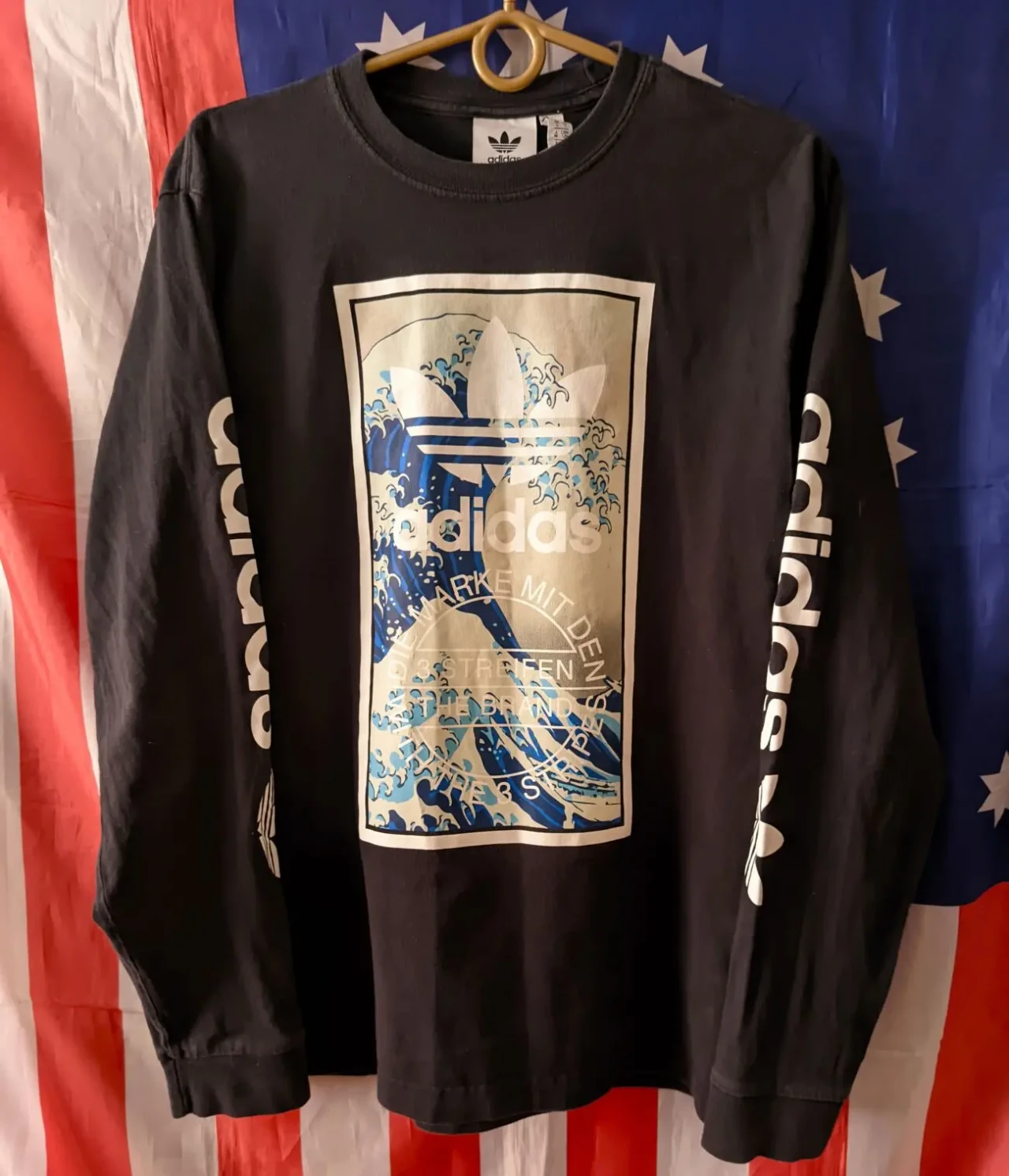 Мужская кофта Adidas Wave off Kanagawa размер S лимитированная 5