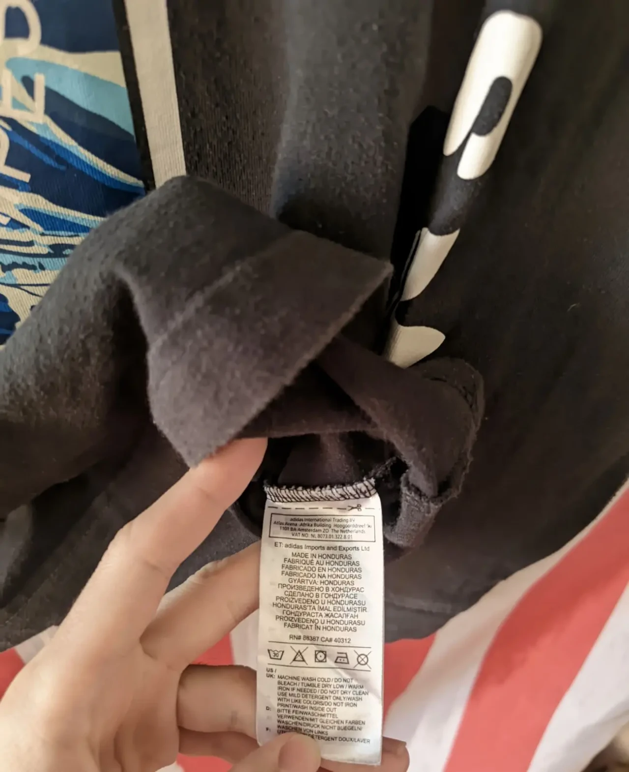 Мужская кофта Adidas Wave off Kanagawa размер S лимитированная 7