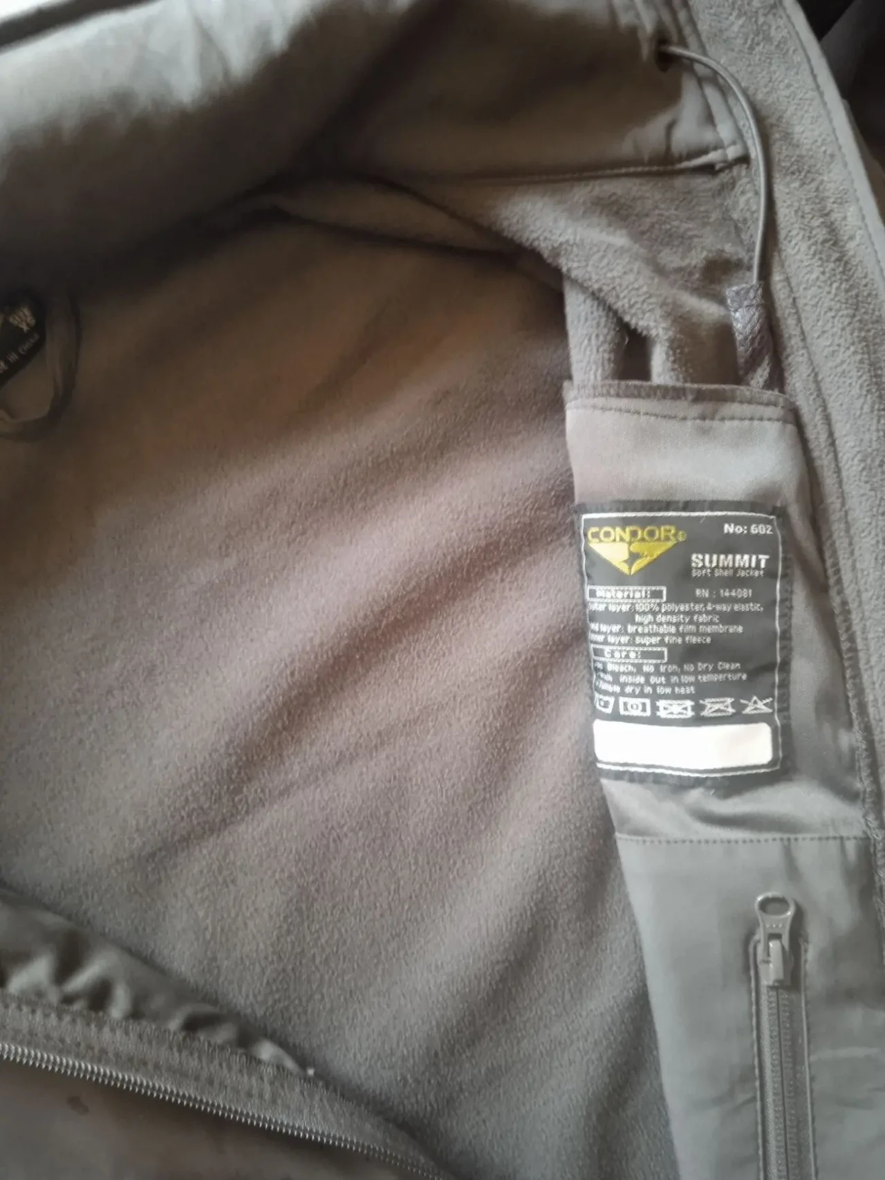 Тактическая куртка с флисом Condor SUMMIT Soft Shell Jacket 602 XS 4