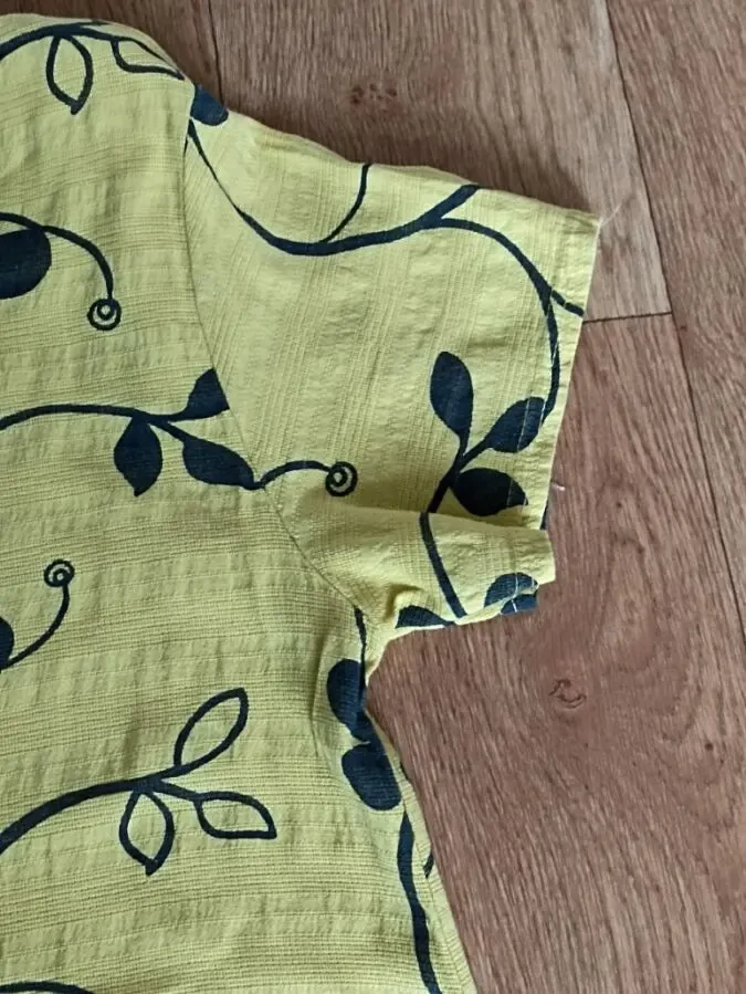 Итальянское красивое женское платье желтое хлопок на 50 8