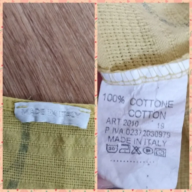 Итальянское красивое женское платье желтое хлопок на 50 10