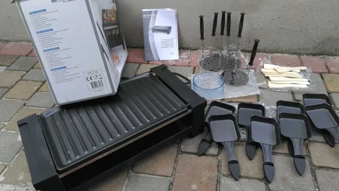 Гриль-раклетниця-фондю Emerio 3 in 1 Raclette 5