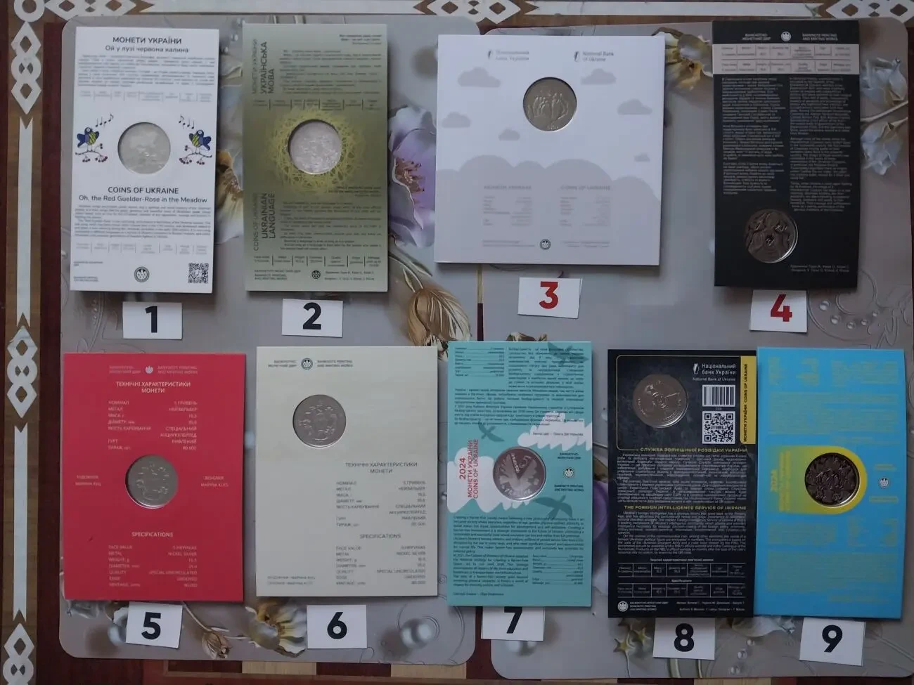 Памятні монети України з нейзильберу в капсулах 2