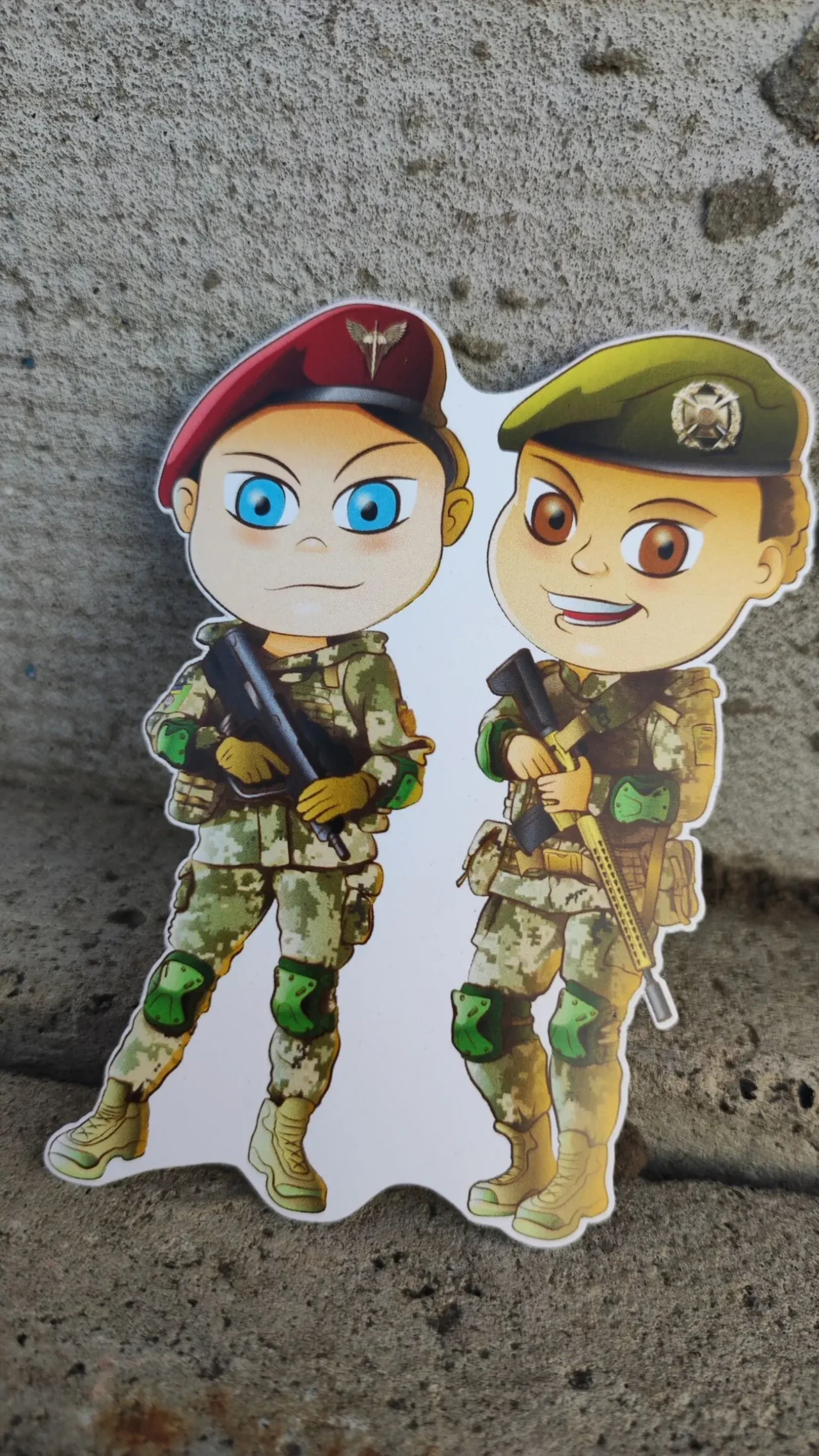 Наклейки Веселі Вояки набір з 26 штук 5