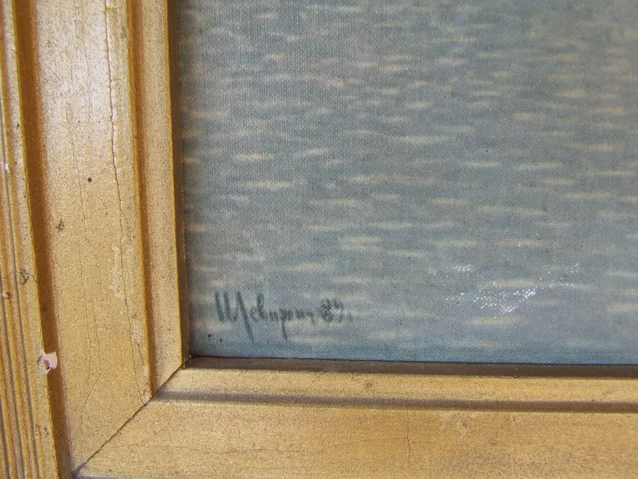 Репродукция с рамой раз. 50 х 30 см. к.м. 1991 Левитан 2