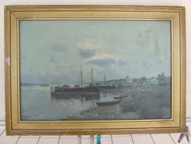 Репродукция с рамой раз. 50 х 30 см. к.м. 1991 Левитан