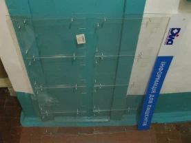 Стенд из оргстекла акрила 3 мм 1000 х 850 мм с карманами ячейками.