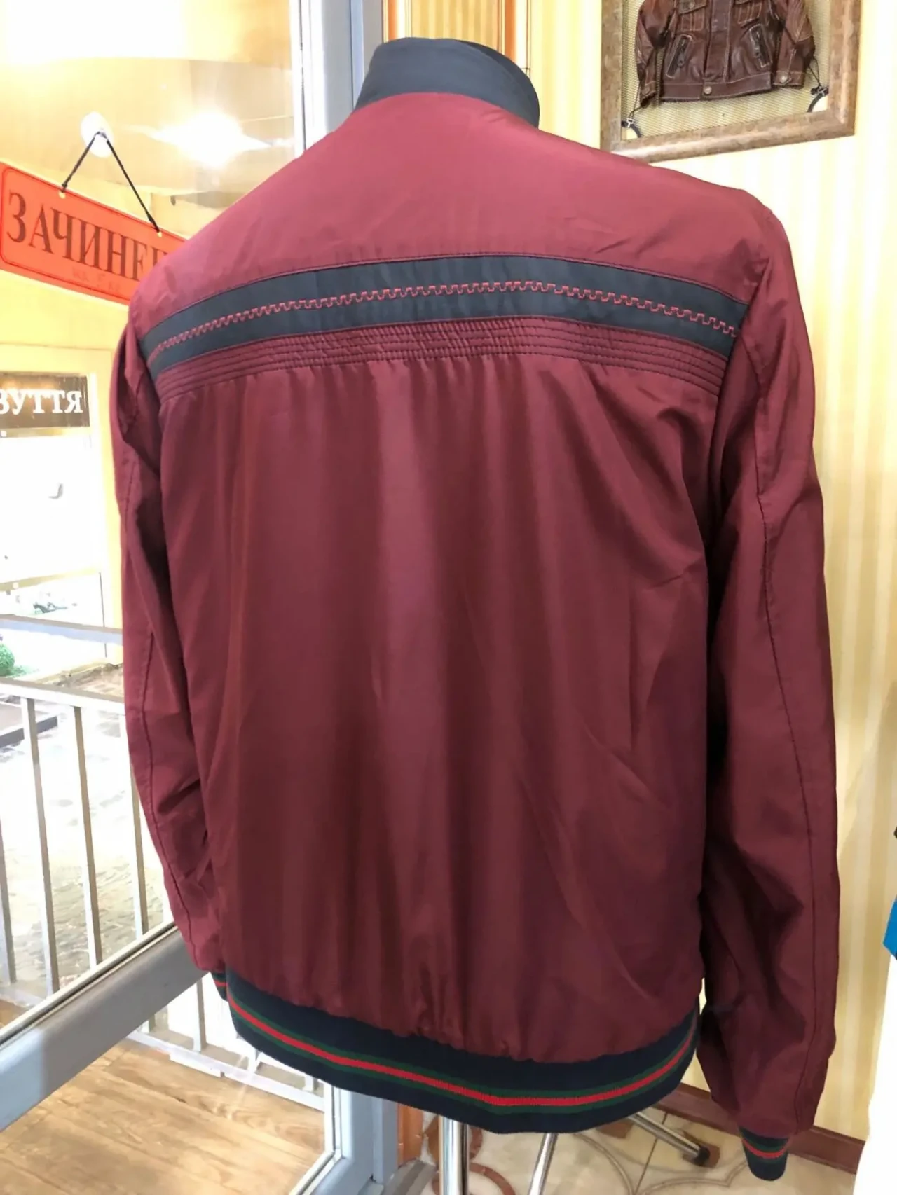 Бомбер чоловічий шкіряний,куртка шкіра 10