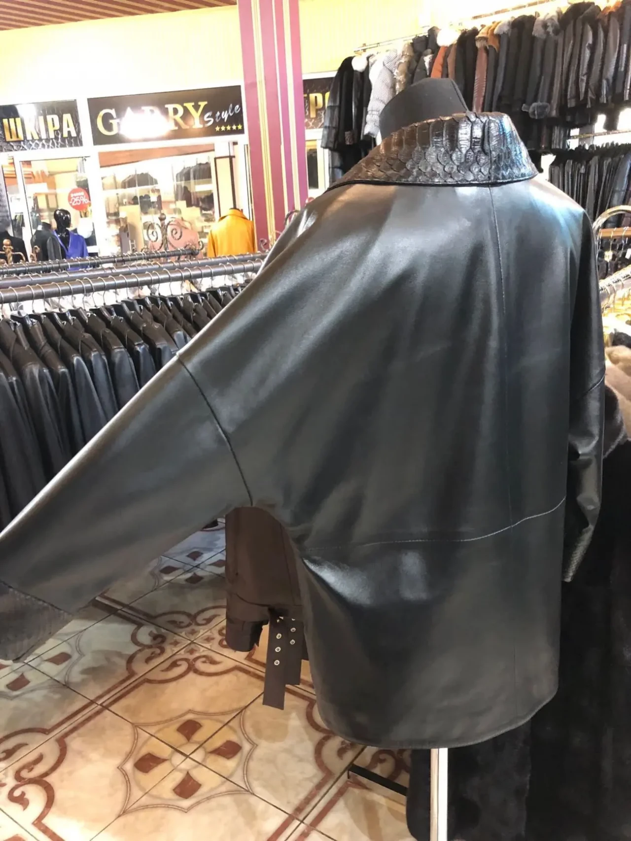 Піджак шкіряний,натуральна шкіра пітону 4