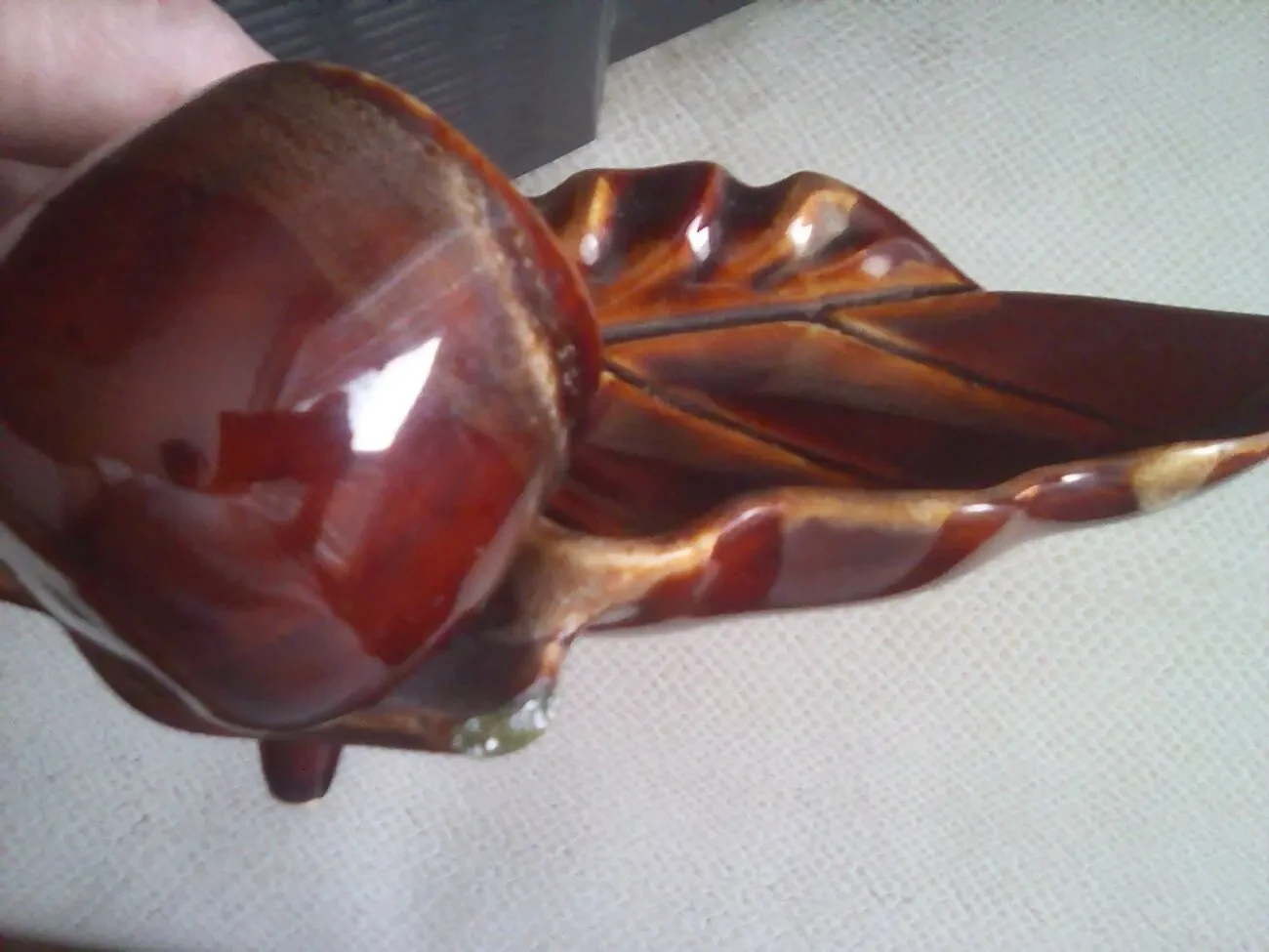 Пепельница Трубка на табачном листе, Кипр керамика глазурь 4