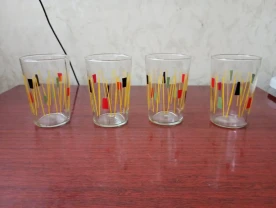 Стеклянные советские стаканы - 4 штуки