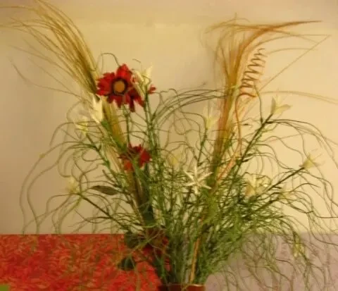 Набор декора мини искуственные растения цветы букеты пластик 6