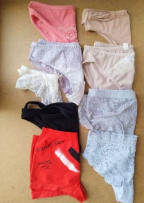 Трусики слипы, шортики, гипюр, плавки иксС 8 размер 8 штук разных