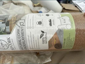 Подложка под ламинат 3мм пробкова підкладка