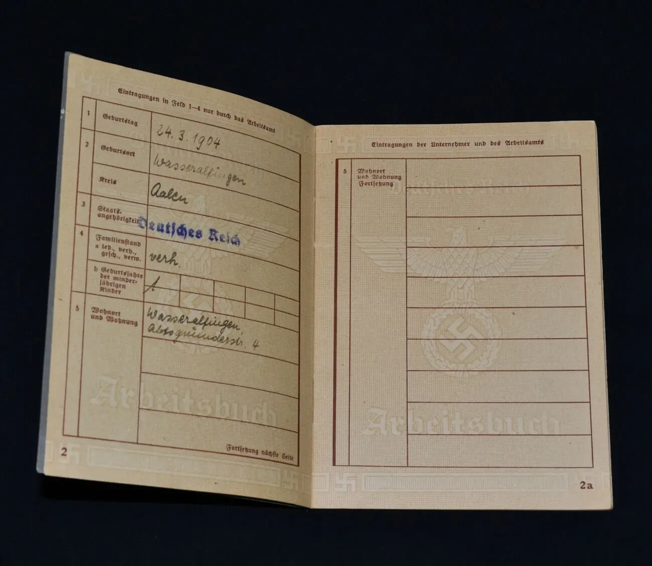 Arbeitsbuch (трудовая книжка) 3