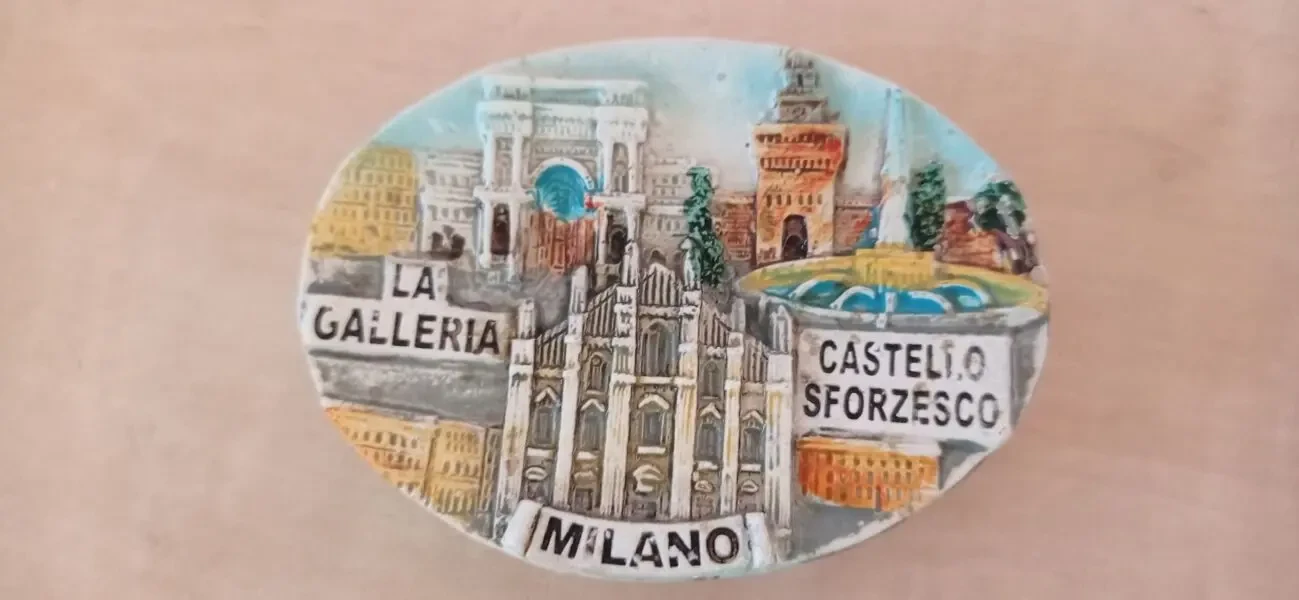 Сувенірний магніт La Galleria, Milano, Castello Sforzesco