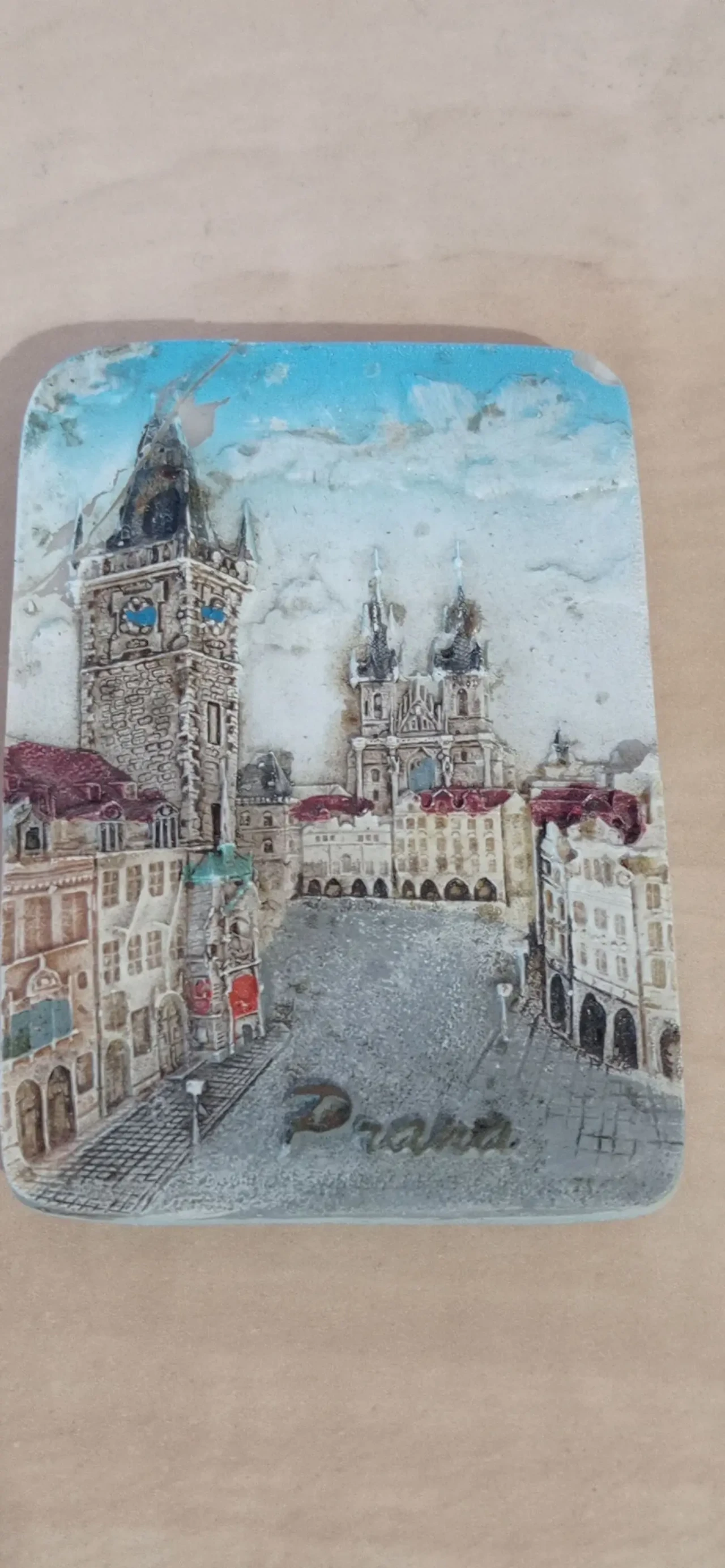 Чеський туристичний сувенір, 3D-магніт з полімеру 2