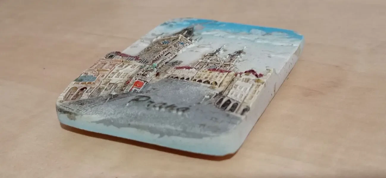 Чеський туристичний сувенір, 3D-магніт з полімеру 6