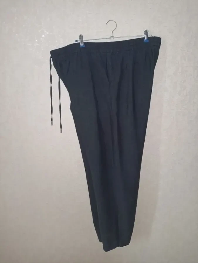 Marks Spencer Брюки женские большой размер с лиоцеллом черные 54 9