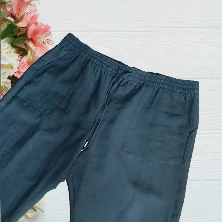 Marks Spencer Брюки женские большой размер с лиоцеллом черные 54 2