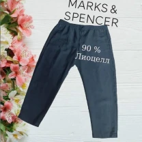 Marks Spencer Брюки женские большой размер с лиоцеллом черные 54