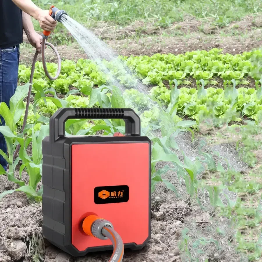 Аккумуляторная помпа для воды с распылителем и шлангом 7