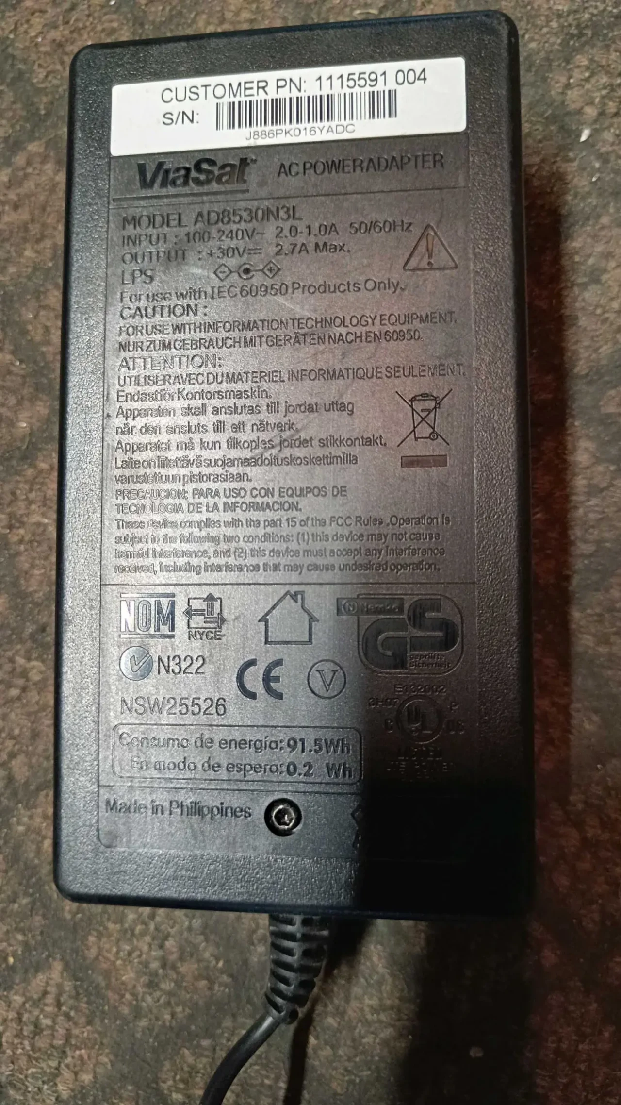 30v 2.7a Блок живлення універсальний 4