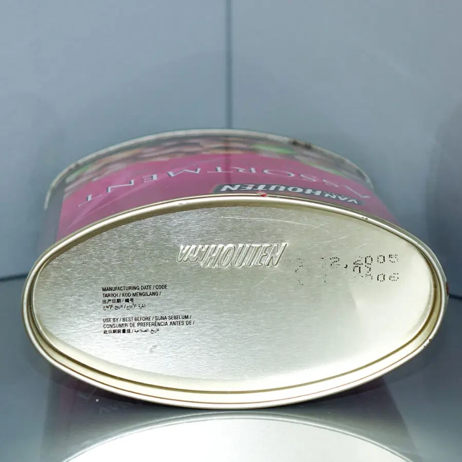 Металлическая банка от конфет жестяная ёмкость для хранения контейнер 6