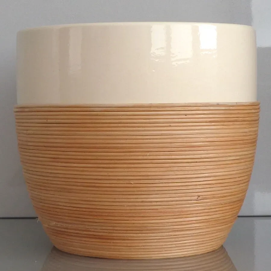 Deroma цветочный керамический горшок кашпо для роз вазон для цветов 3