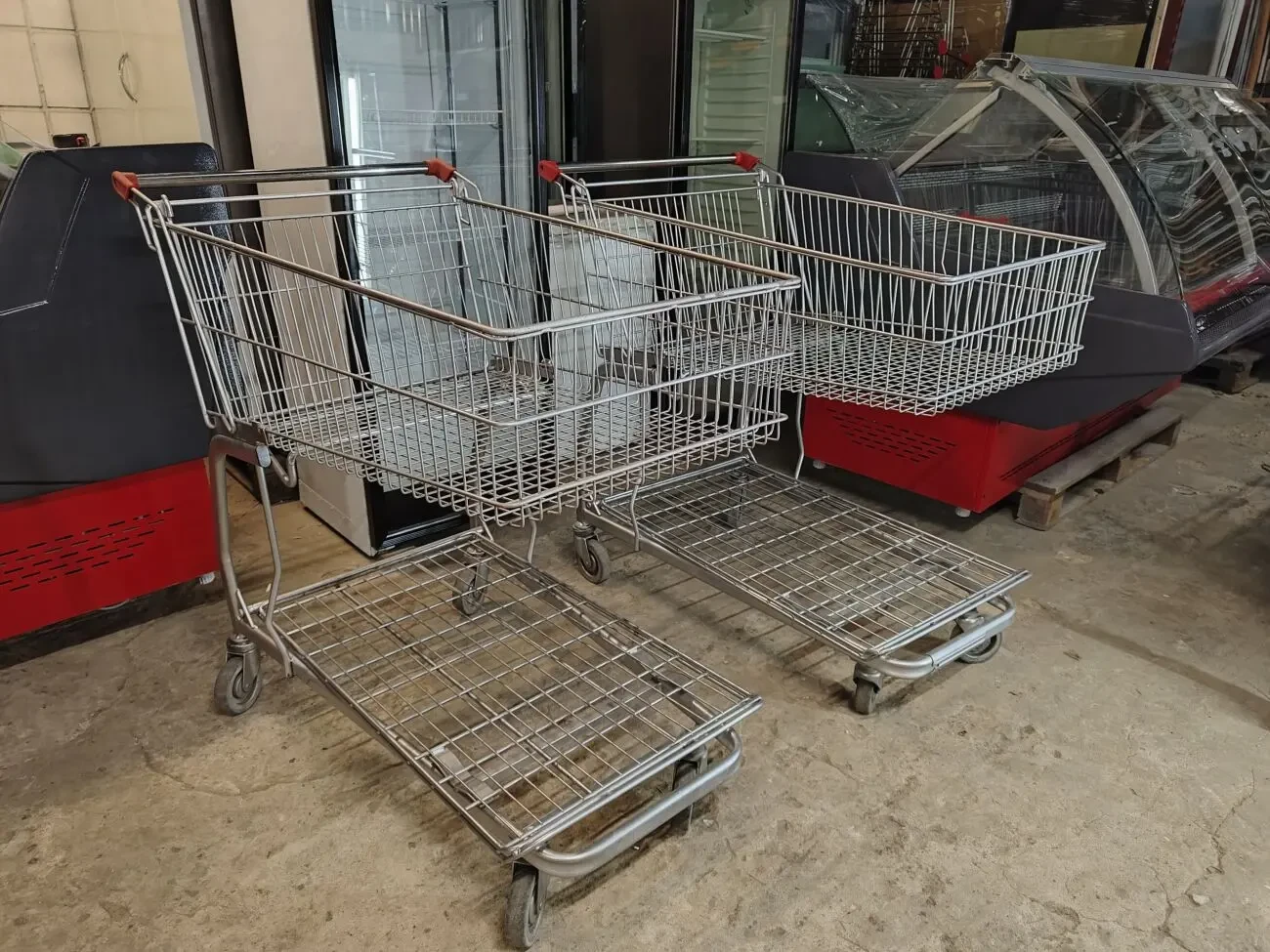 Торгові візки 142 літри, вантажні візки, візки для складу 2
