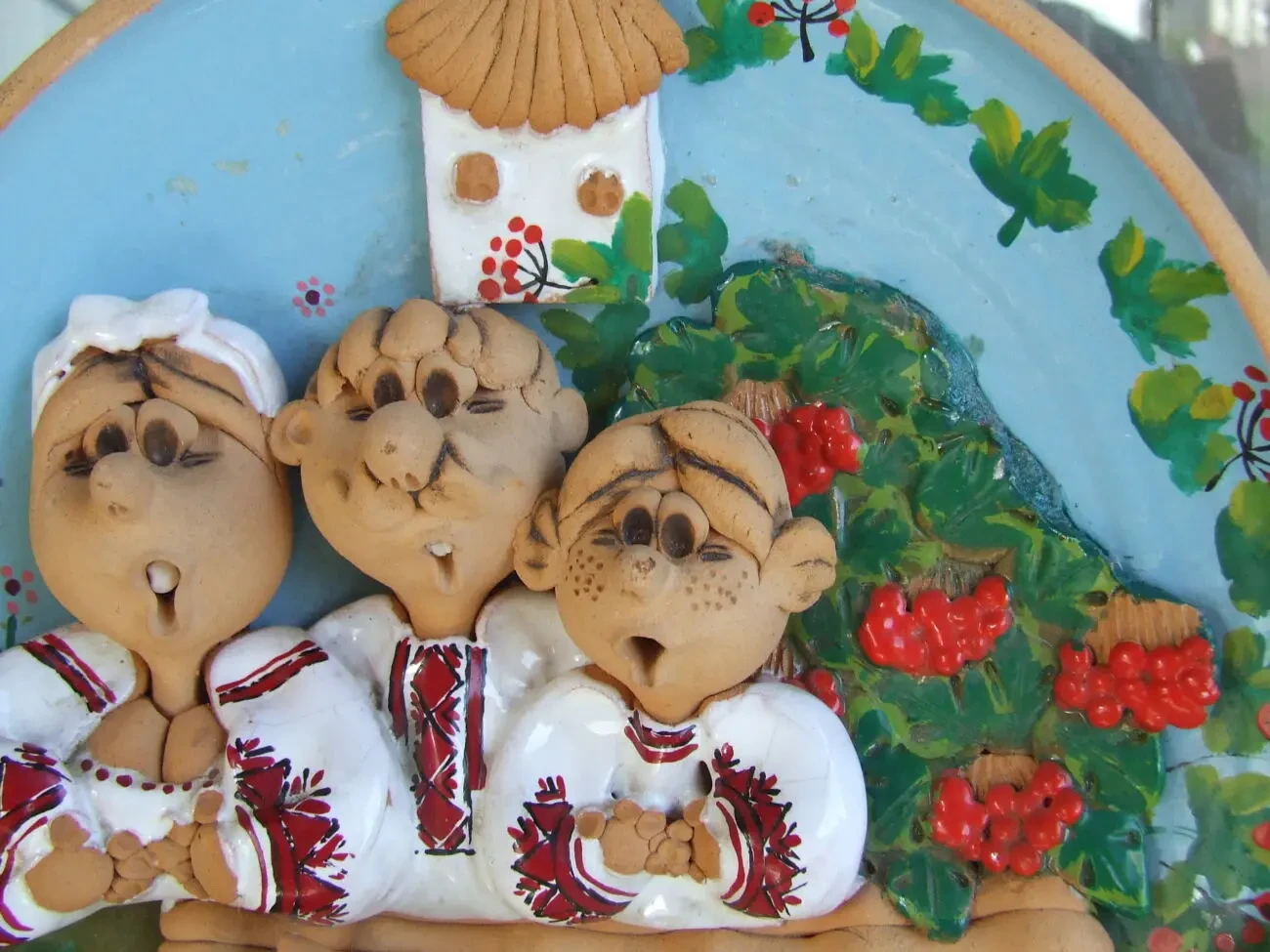 Украинская Настенная тарелка -панно декоративная раз. 23 см. 2010 гг. 4