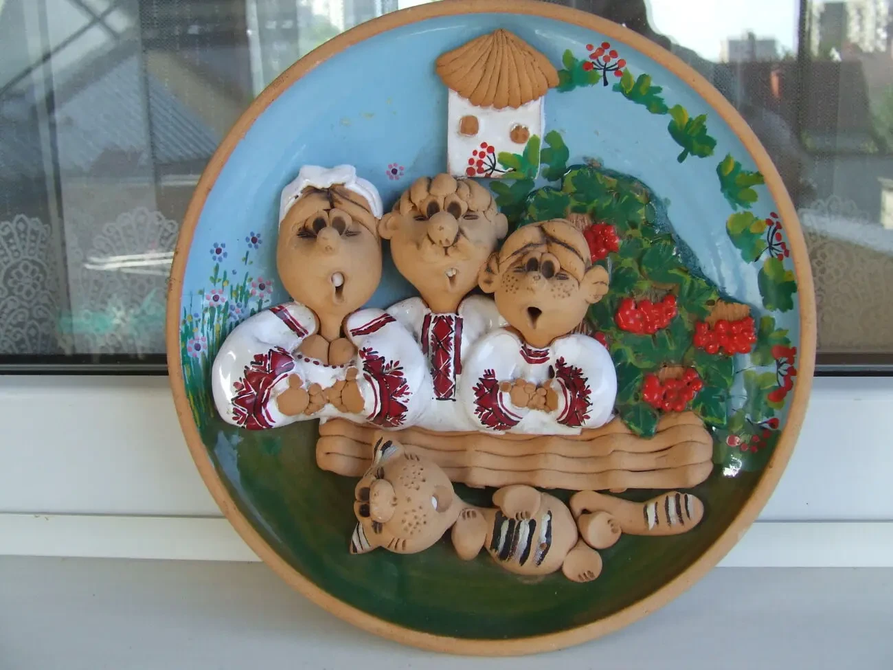 Украинская Настенная тарелка -панно декоративная раз. 23 см. 2010 гг. 5