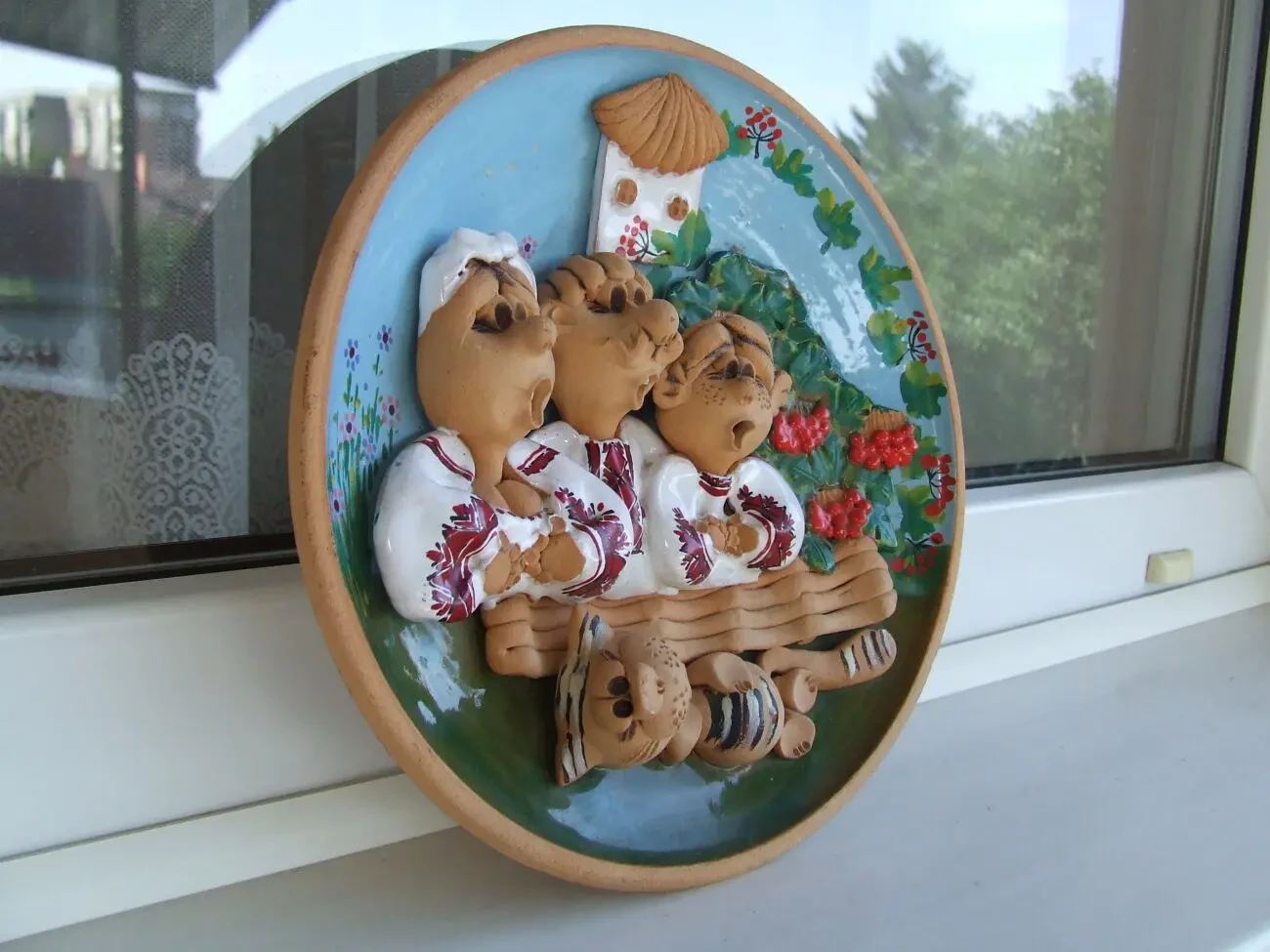 Украинская Настенная тарелка -панно декоративная раз. 23 см. 2010 гг. 7