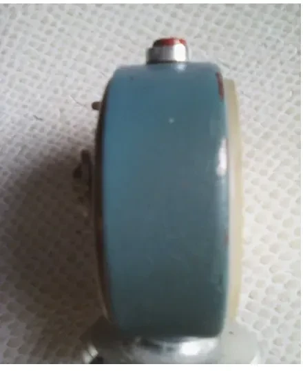 Мини Часы будильник Слава механика,Д-6.5см,советские,Не работают 3