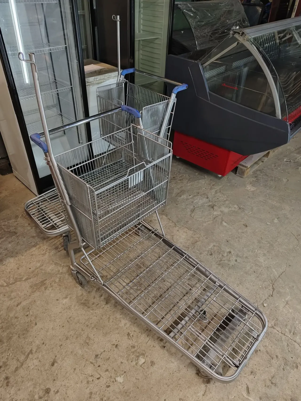 Візок вантажний з кошиком бу , платформний візок, візок для складу бу